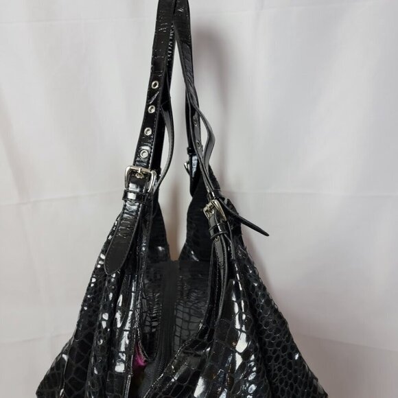 Claudia Canova Faux Snakeskin Hobo Bag - Great Used Condition - Picture 4 of 10